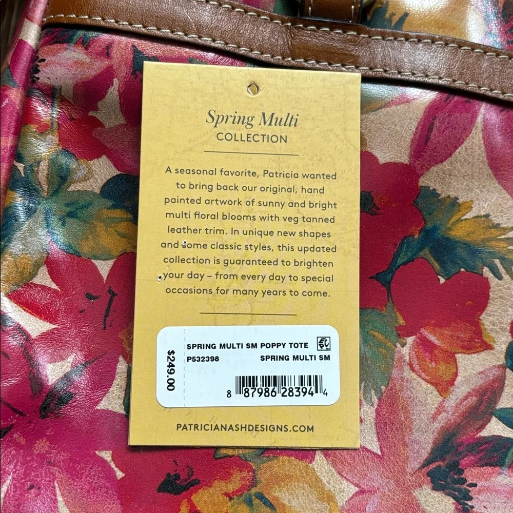 Patricia Nash Spring Multi Poppy Tote, pink floral pattern - Picture 3 of 17